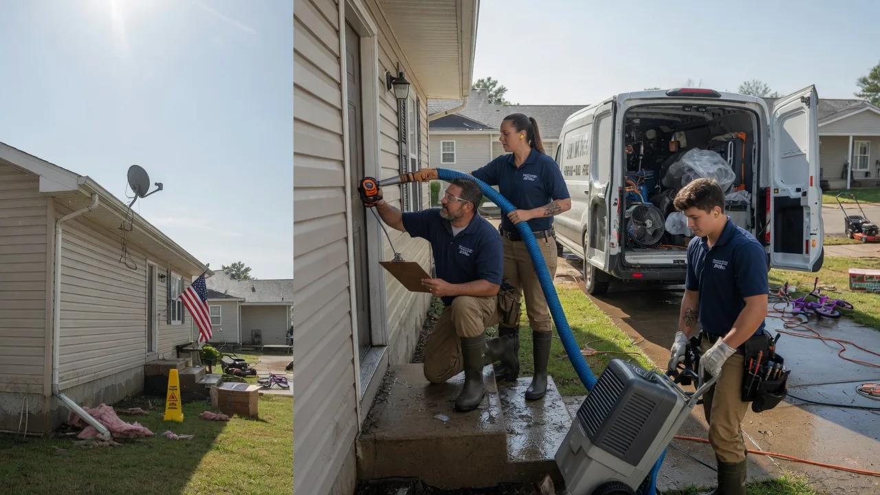 Ceiling Water Damage Restoration in Eunice, MO near me